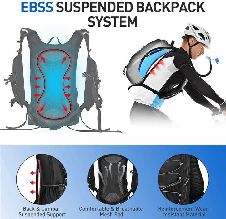 Hydration Backpack Pack With 2 Liter TPU Hydration Water Bladder