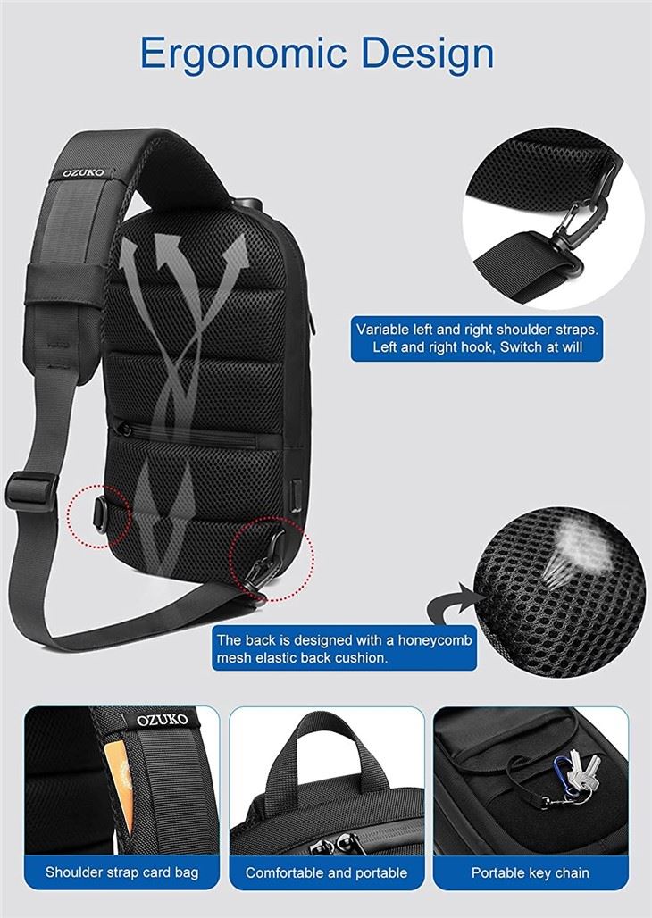 Men's Crossbody Shoulder Bag